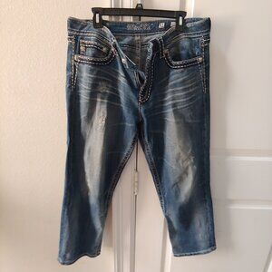 MISS ME Blue Jeans Womens 31x26 JPB5014 Straight Leg